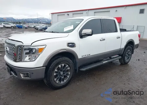2017 Nissan Titan Platinum Reserve z USA, uszkodzony, nr VIN 1N6AA1E56HN534787